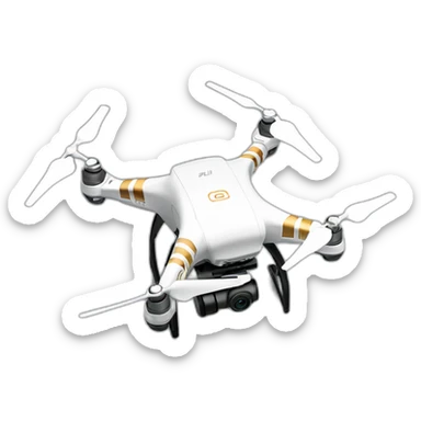 dji drone， isometric，upward view sticker