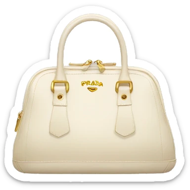 Cream Prada purse sticker