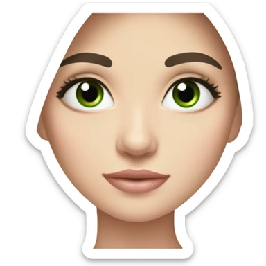 Beautiful Russian lady with green eyes and very long black hair pink clothes with baby  sticker