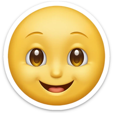 winking face emoji, cheerful expression, no text sticker