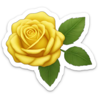 yellow-rose-flower sticker
