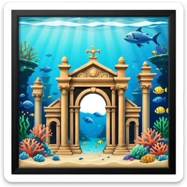 The Lost Island of Atlantis sticker