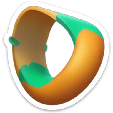 Boomerang ball sticker