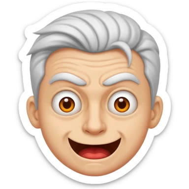 Mad guy but he is silly lookin sticker