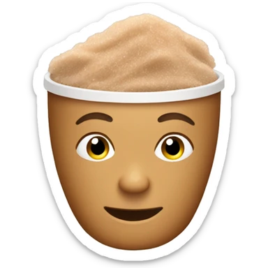 light brown body scrub pot sticker