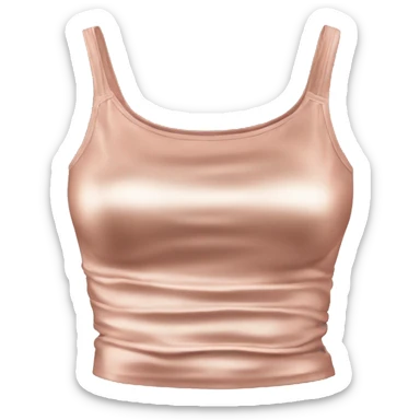Realistic rose gold tube top clothing isolated.  sticker