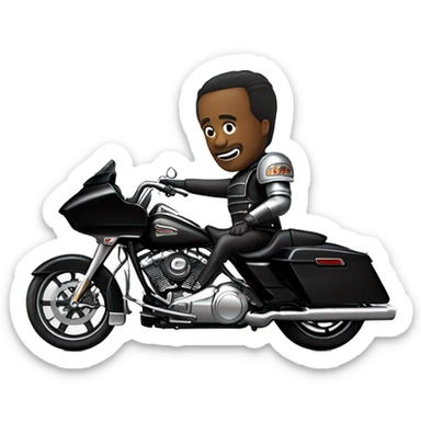 Tin Man with black Harley road glide sticker