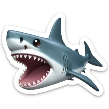 Shark eating tru fru  sticker