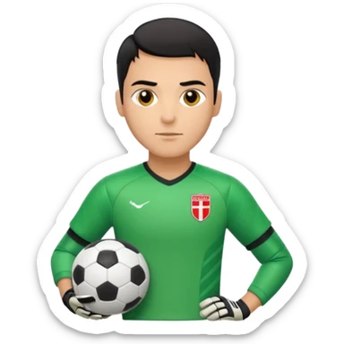 Goalkeeper football sticker