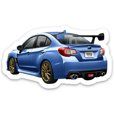 Subaru sti  sticker