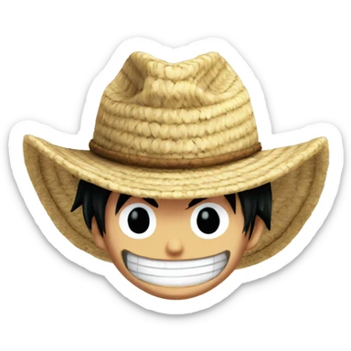 Luffy One Piece Straw Hat sticker