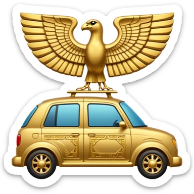 Egyptian item car with Gold Details sticker
