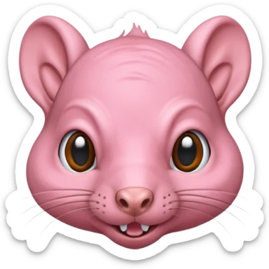 Hairless squirrel  sticker