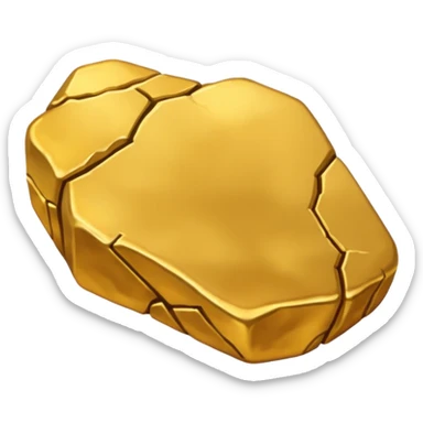 gold nugget sticker