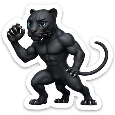 Pantera negra sticker