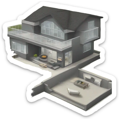 modern houses sticker