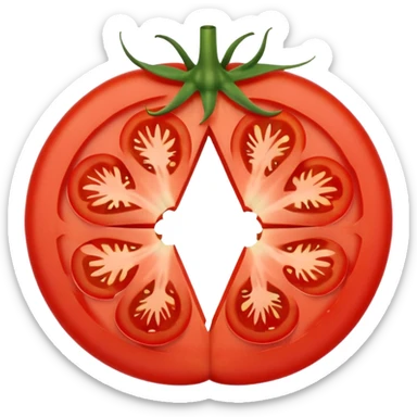 tomato slice sticker