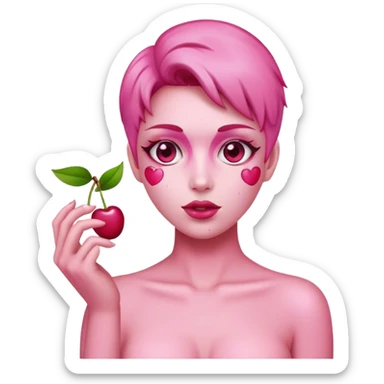 Pink cherry’s  sticker