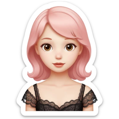 coquette girl sticker