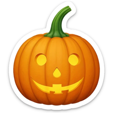 pumpkin not carved sticker