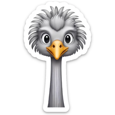 Je voudrai un emoji d'une autruche sticker