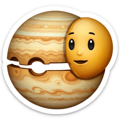 Jupiter and Pluto sticker