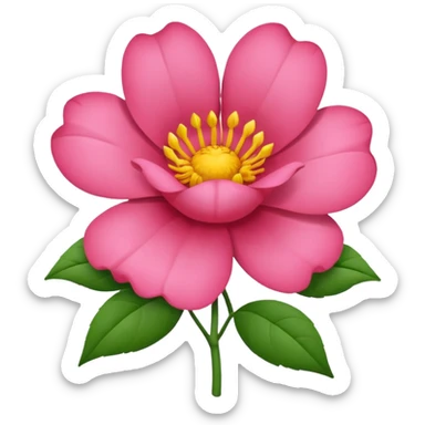Flor rosada sticker