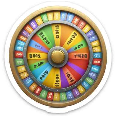 Wheel of fortune sticker