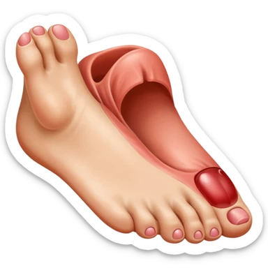 The foot emoji but everything EXCEPT the toes are the eye emoji sticker