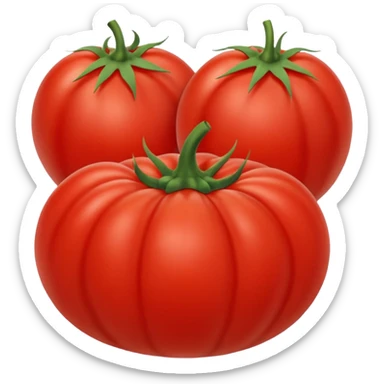 fruits basket in tomato sticker