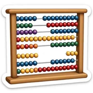 abacus design very different styles. sticker
