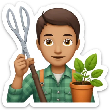 GARDENER WITH SESORS sticker