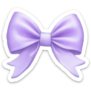 Pastel purple bow sticker