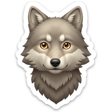 Coastal wolf therian sticker