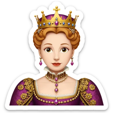 queen elizabeth 1 sticker