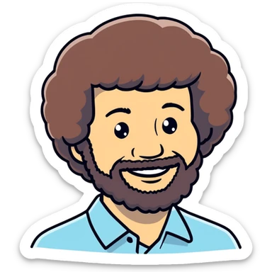bob ross sticker