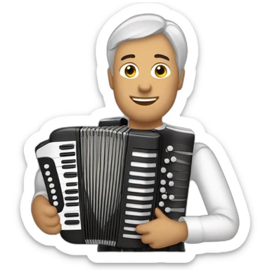 Claudio capeo with accordion sticker