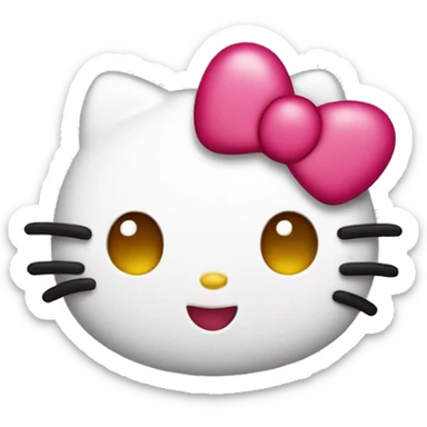 Hello kitty with hearts sticker