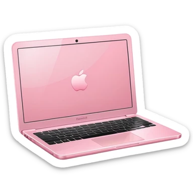 Light pink laptop sticker