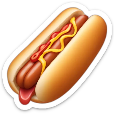 hot dog eats hot dog sticker