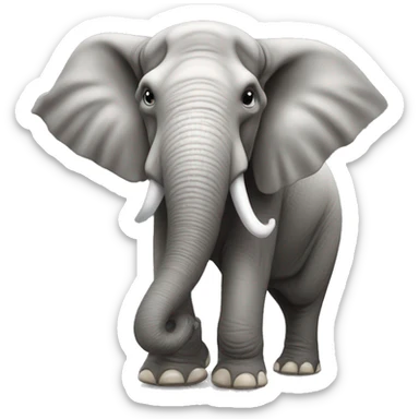 big al the elephant (university of alabama mascot) sticker