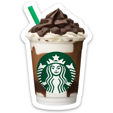 Double chocolate chip frappe Starbucks sticker