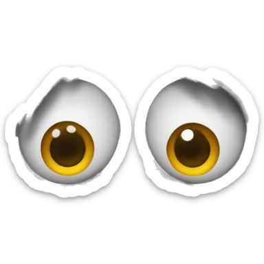 Creepy muppet staring forward  sticker