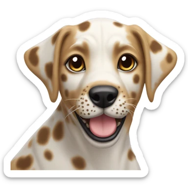 Cathula leopard dog sticker