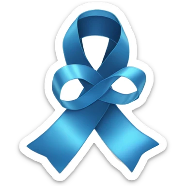 Blue ribbon recovery sticker