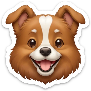 Dog saying Happy Birthday  sticker