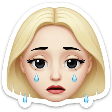 i want an emoji the embodies the lyrics of the song “the abyss” by the weeknd sticker