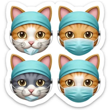 bullet points with surgical cats sticker