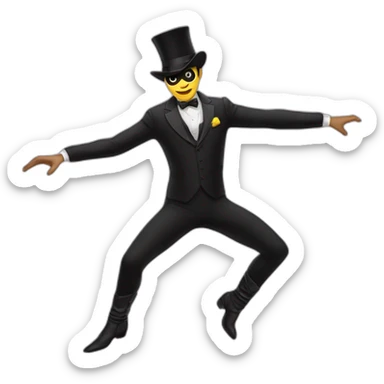 Monsieur gay chauve qui danse sticker