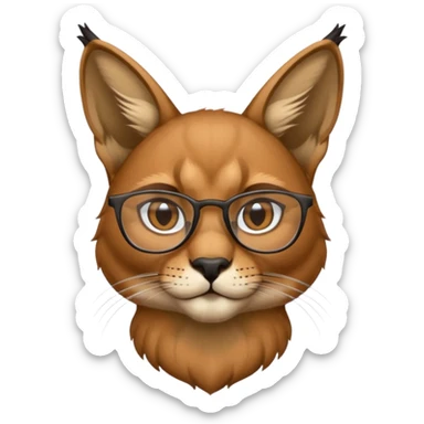 Caracal glasses  w sticker